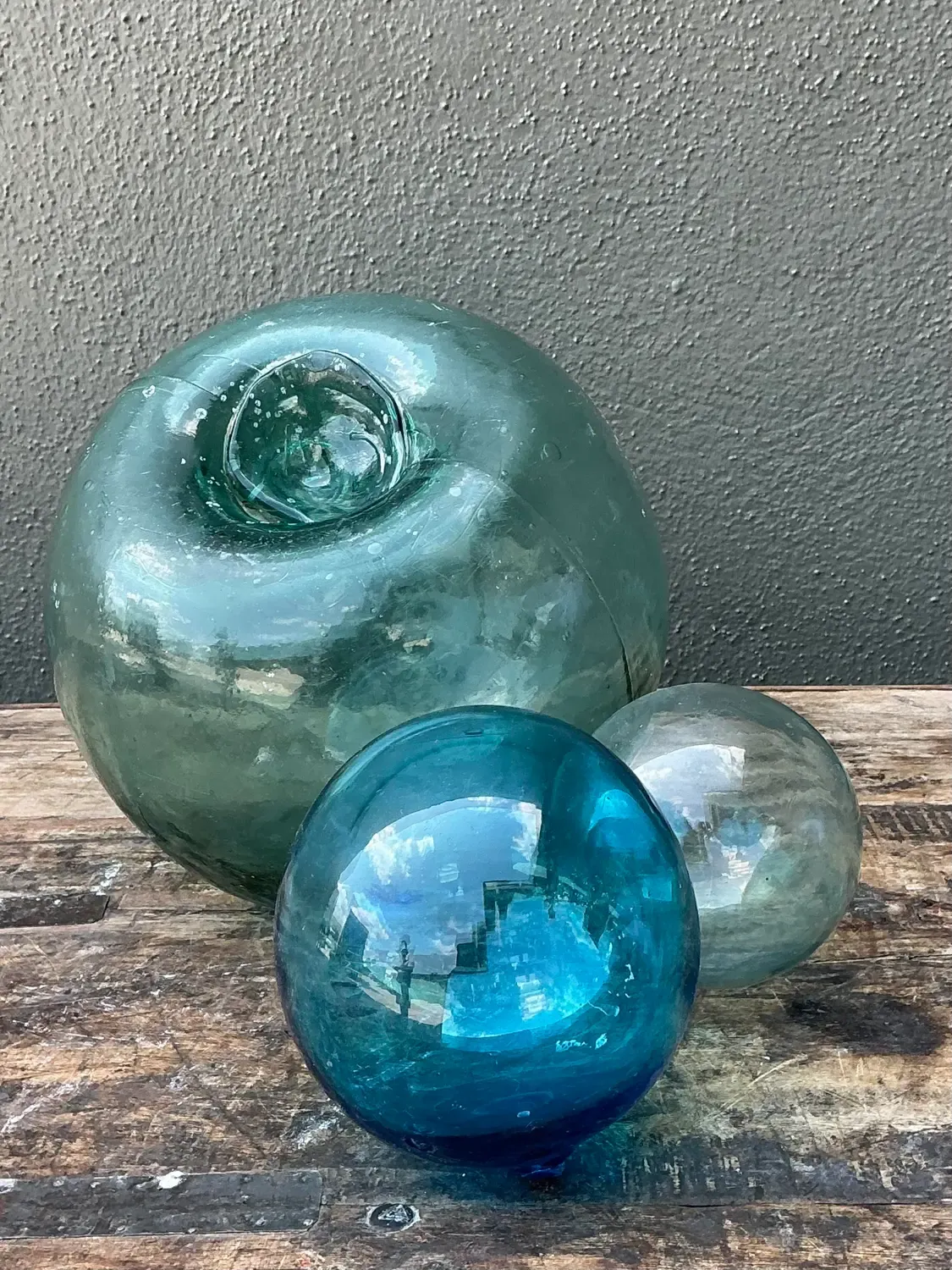 Vintage Japanese Glass Buoys - Set of 5 — additional photo 6