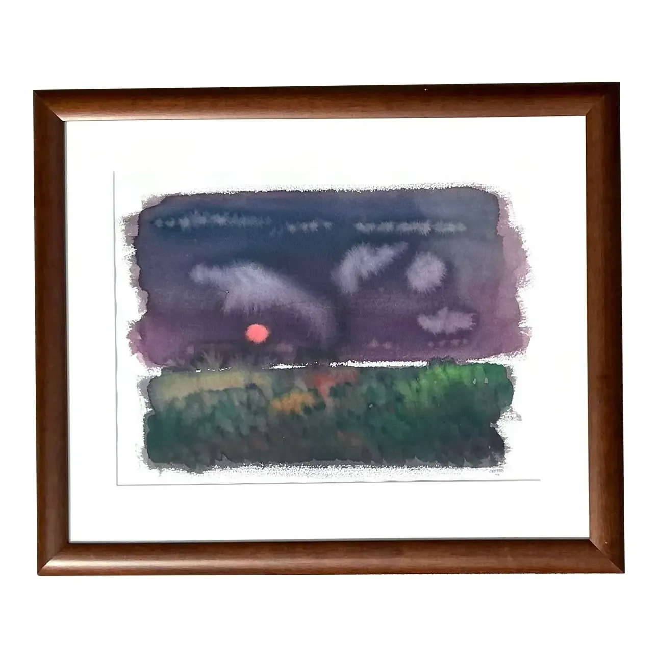 Vintage Joe Orffeo Original Abstract Watercolor on Paper