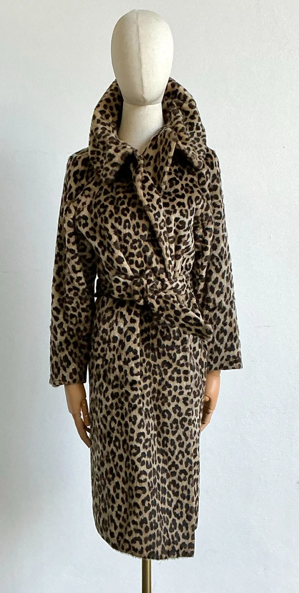 Vintage Kilimanjaro Faux Leopard Coat By Sidney Blumenthal — additional photo 1