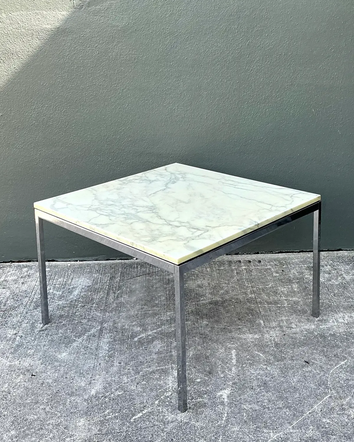 Vintage Knoll Marble Top Side Table — additional photo 3