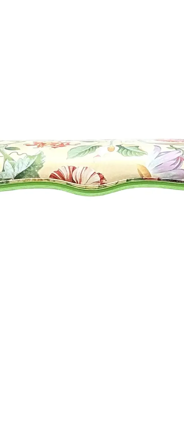 Vintage Lacquered Floral Bench
