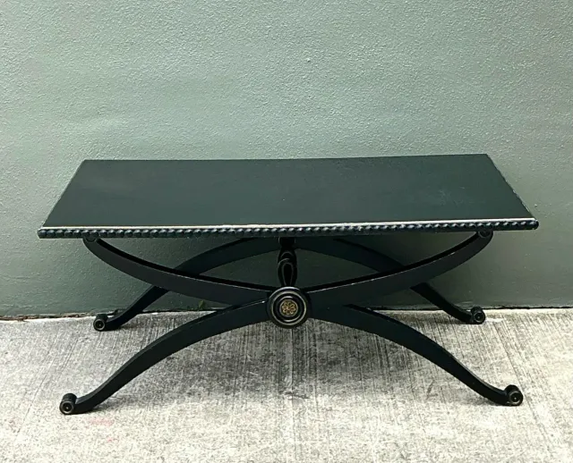 Vintage Lacquered X Base Coffee Table — additional photo 5