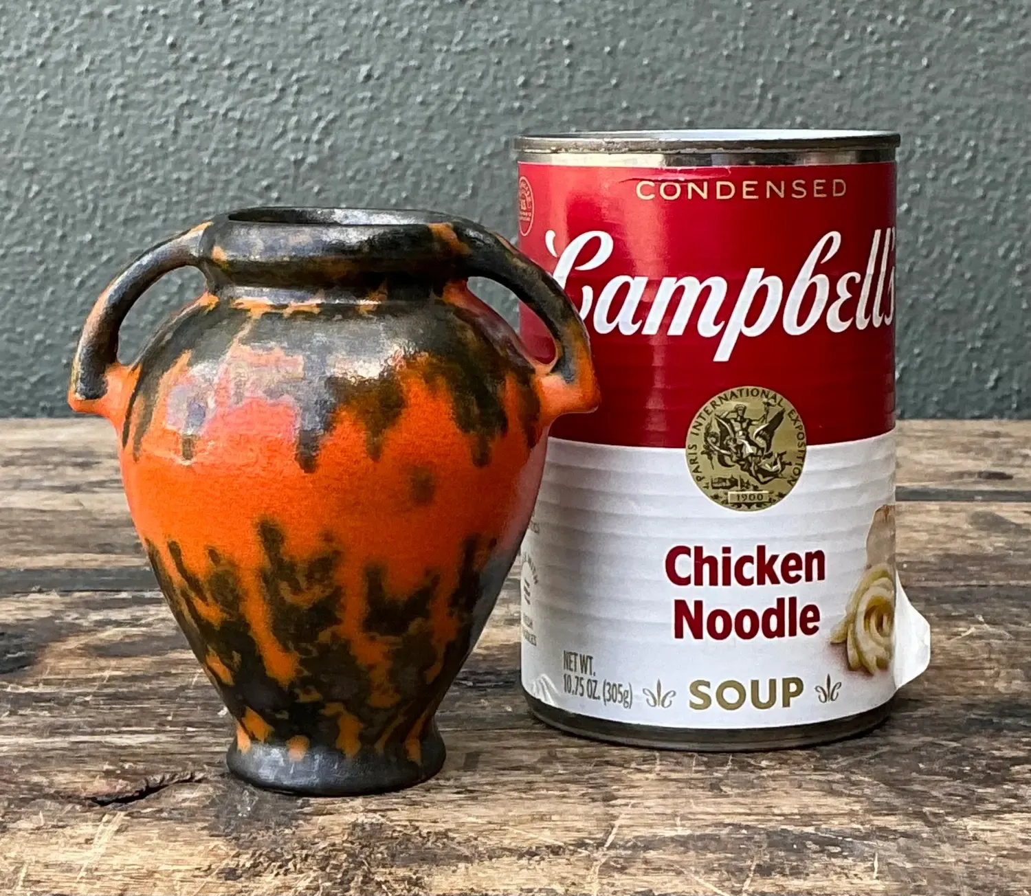 Vintage Lava Glaze Ceramic Small Vase — additional photo 7