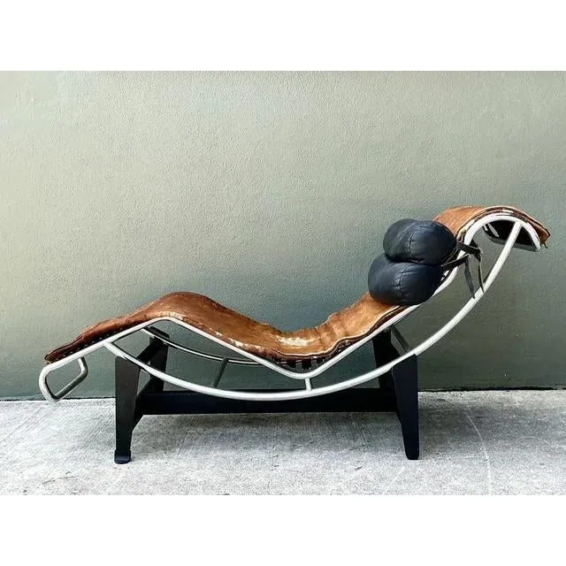 Vintage Lc2 Chaise Lounge After Corbusier — additional photo 2