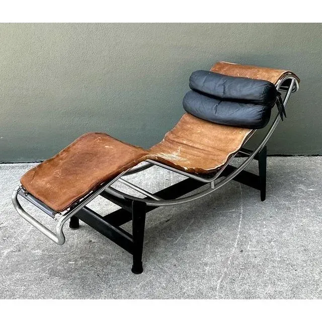 Vintage Lc2 Chaise Lounge After Corbusier — additional photo 1