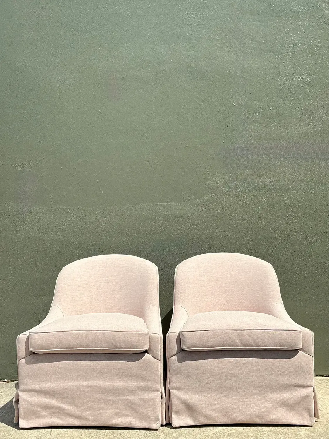 Vintage Lee Industries Blush Pink Tub Chairs - Set of 2 — additional photo 2