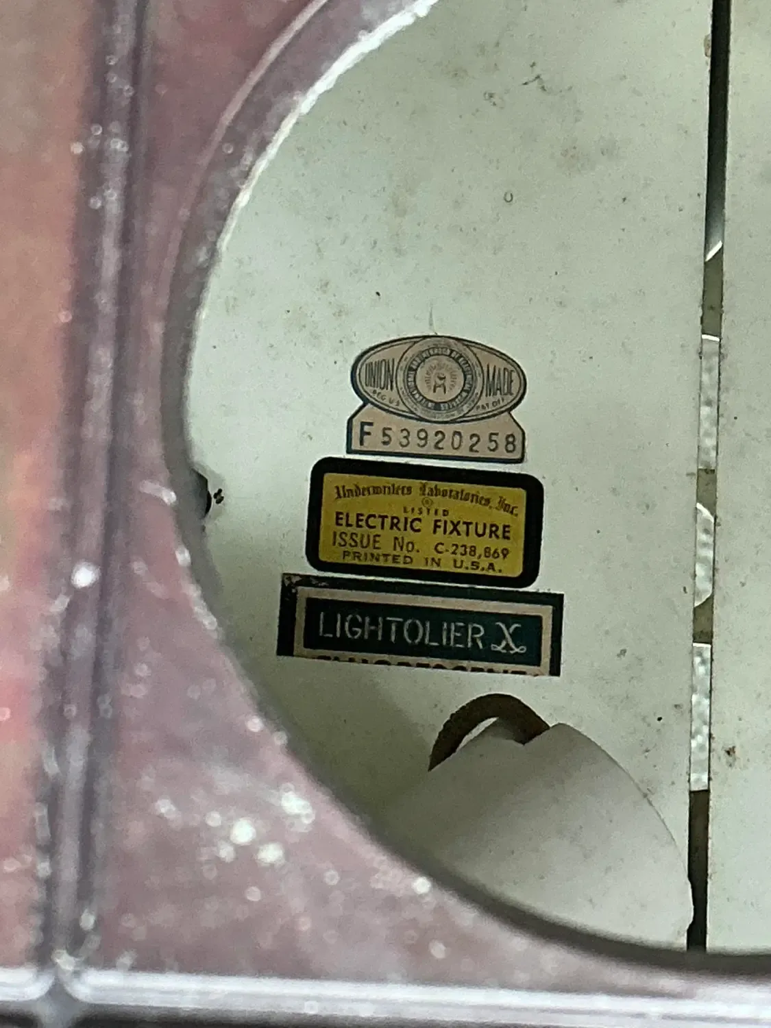 Vintage Lightolier Block Light Box — additional photo 3