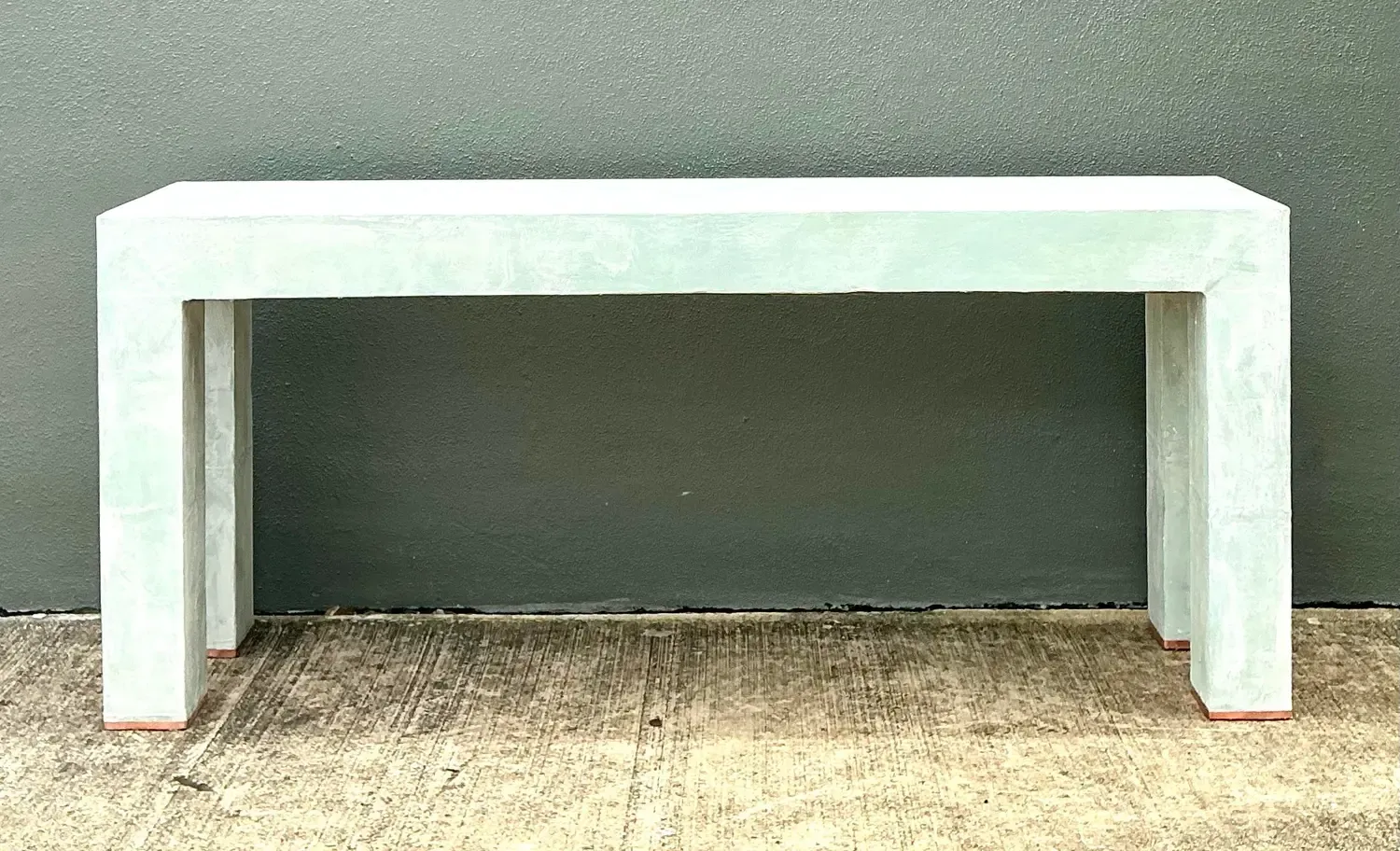 Vintage Linen Buon Fresco Faux Finished Console Table in Venetian Green — additional photo 8