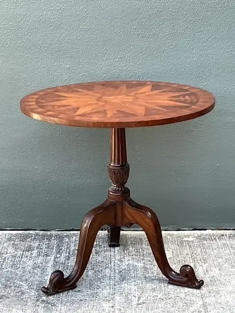 Vintage Maitland Smith Inlay Side Table — additional photo 4