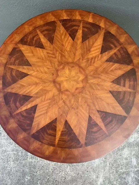 Vintage Maitland Smith Inlay Side Table — additional photo 8