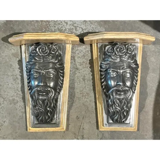 Vintage Maitland Smith Neptune Brackets - A Pair — additional photo 3