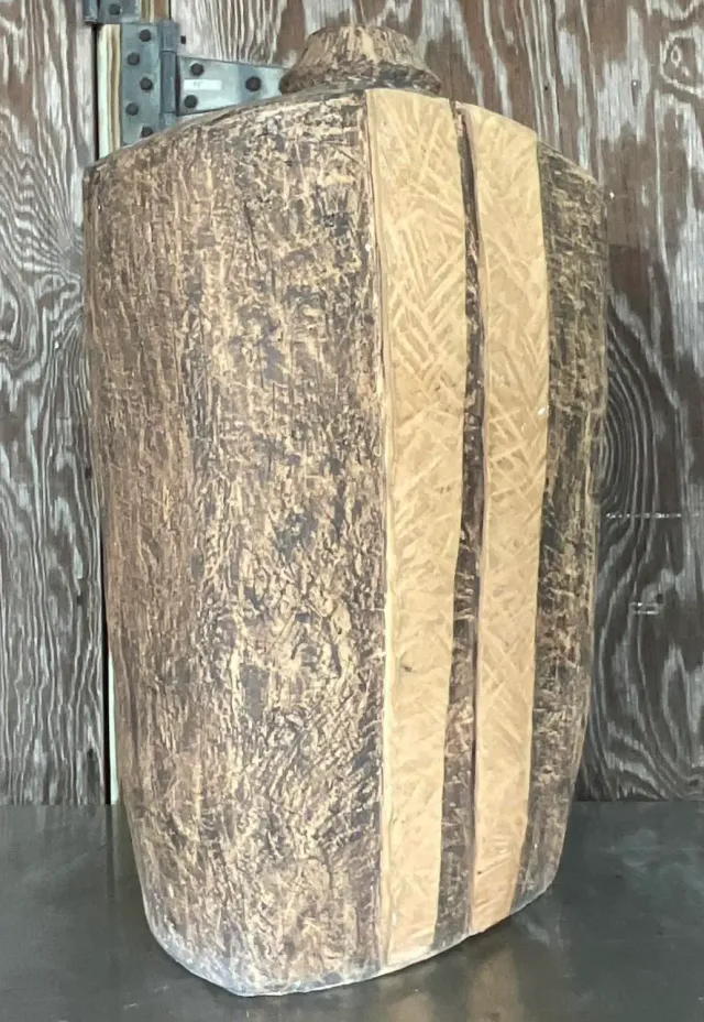 Vintage Matte Glazed Ceramic Urn — additional photo 7