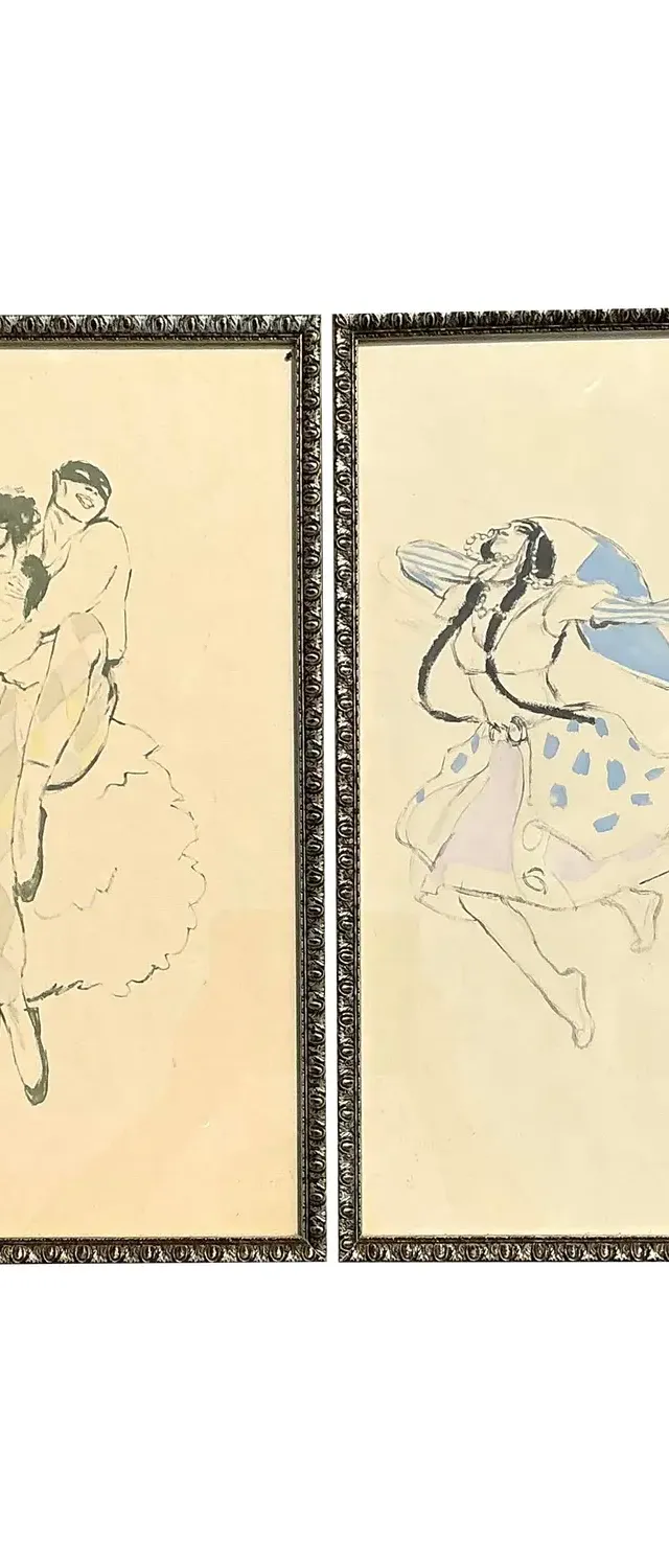 Vintage MCM Ballet Ruese Prints - Set of 2