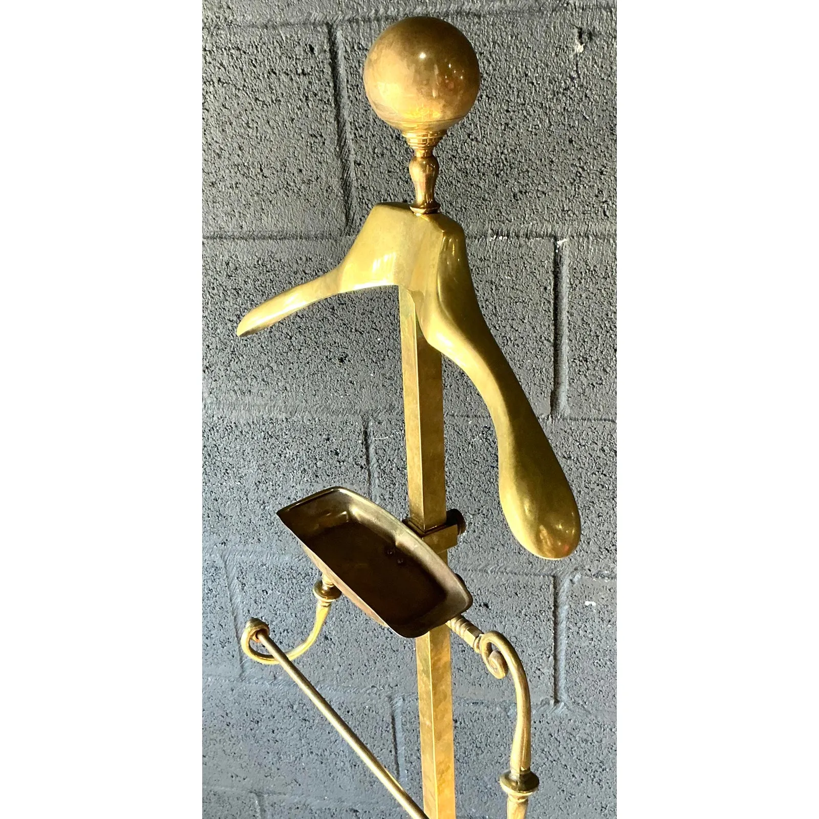 Vintage MCM Brass Gentleman’s Valet — additional photo 3
