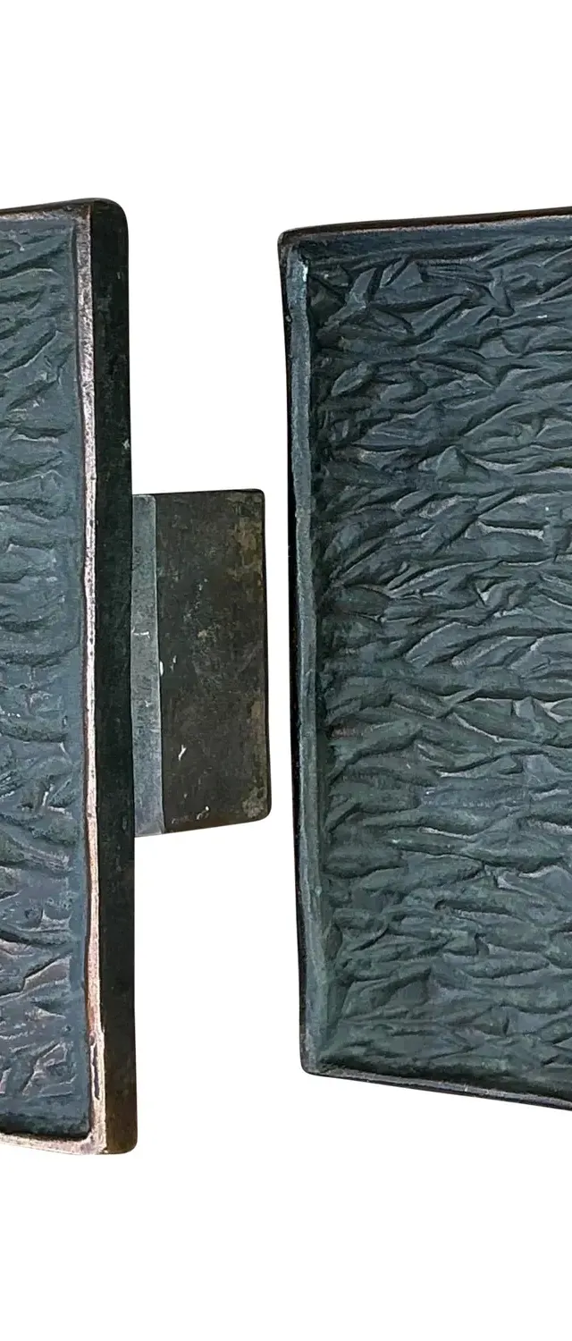 Vintage MCM Bronze Door Handles - Set of 2