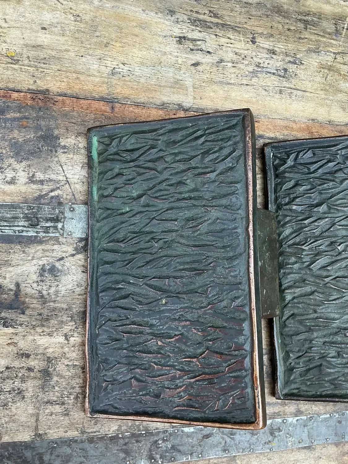 Vintage MCM Bronze Door Handles - Set of 2 — additional photo 2