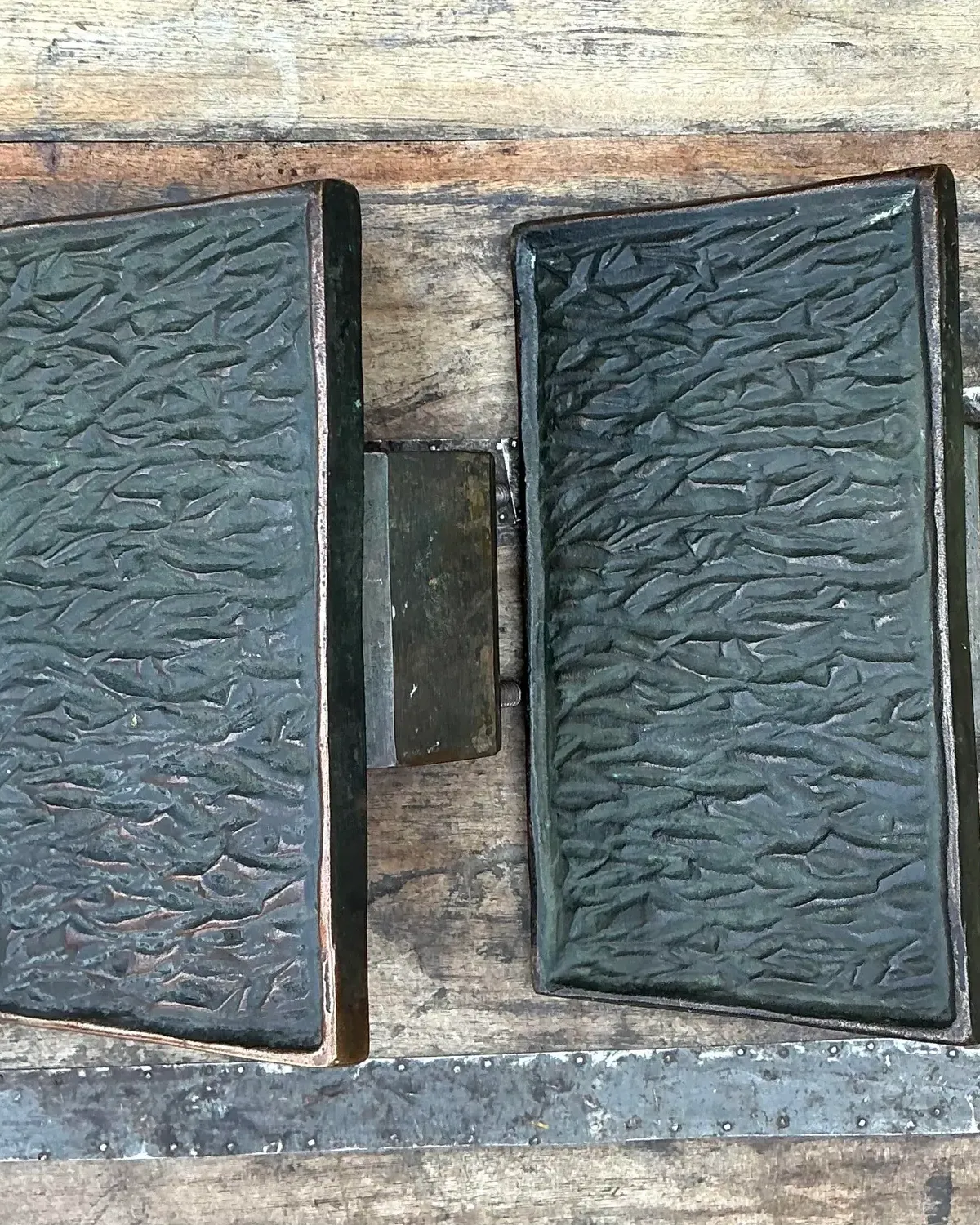 Vintage MCM Bronze Door Handles - Set of 2 — additional photo 5