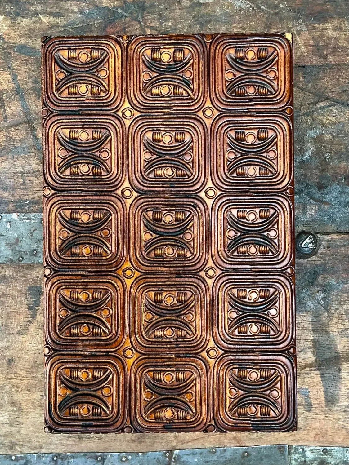 Vintage MCM Brutalist Lidded Box — additional photo 1