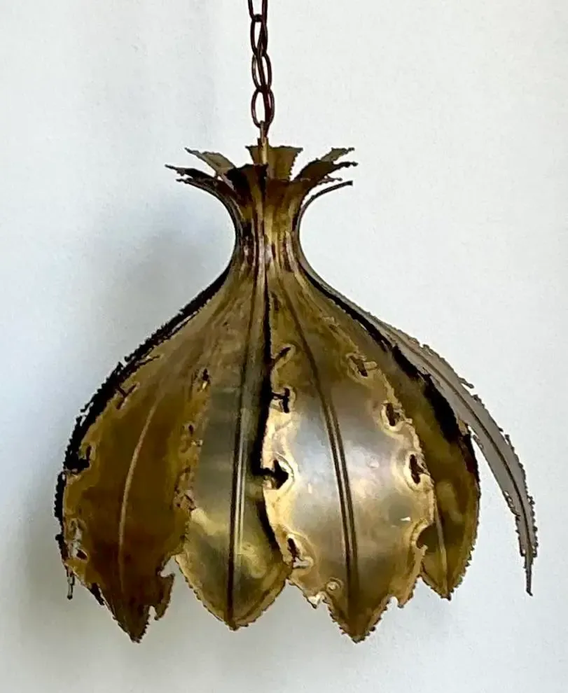 Vintage MCM Danish Holm Sorensen Torch Cut Chandelier — additional photo 6