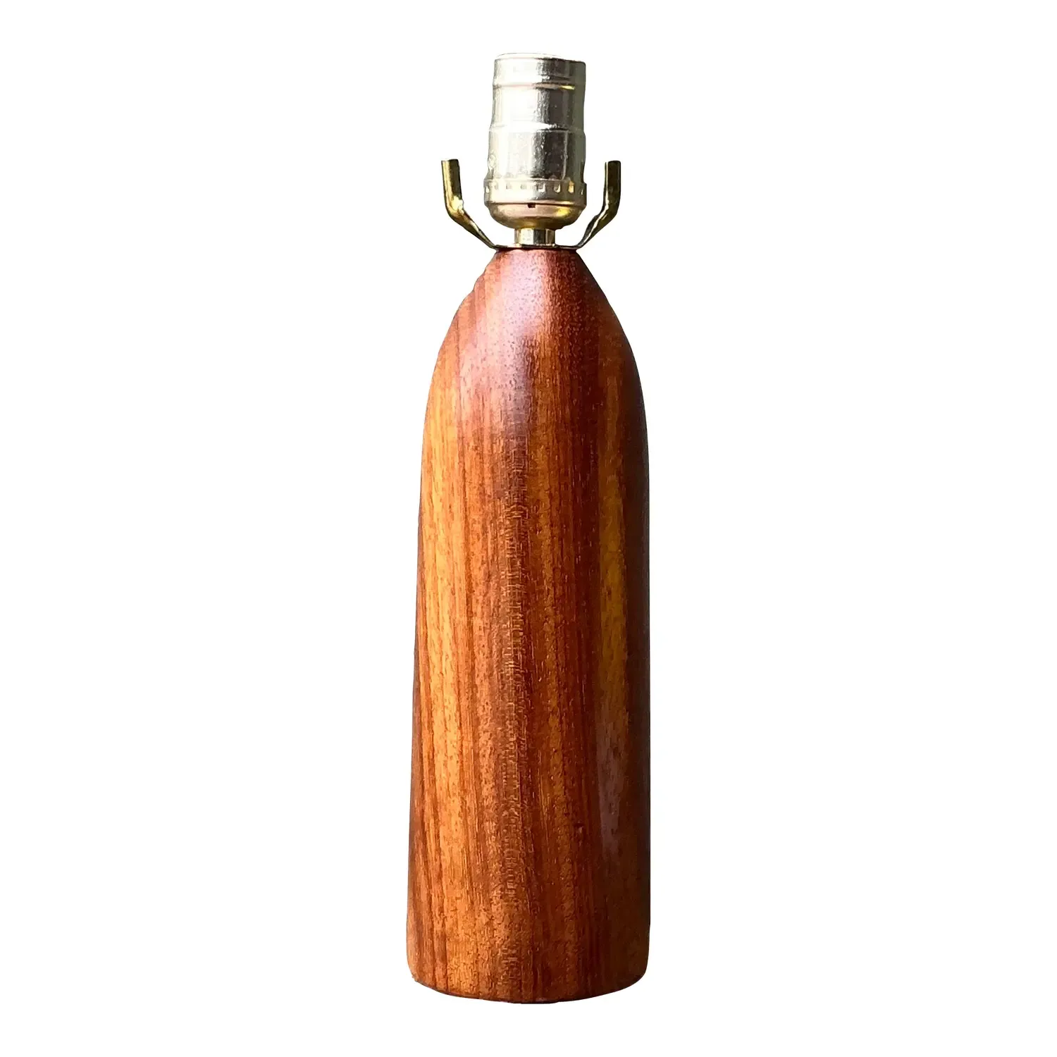 Vintage MCM Danish Wood Bullet Lamp — additional photo 1