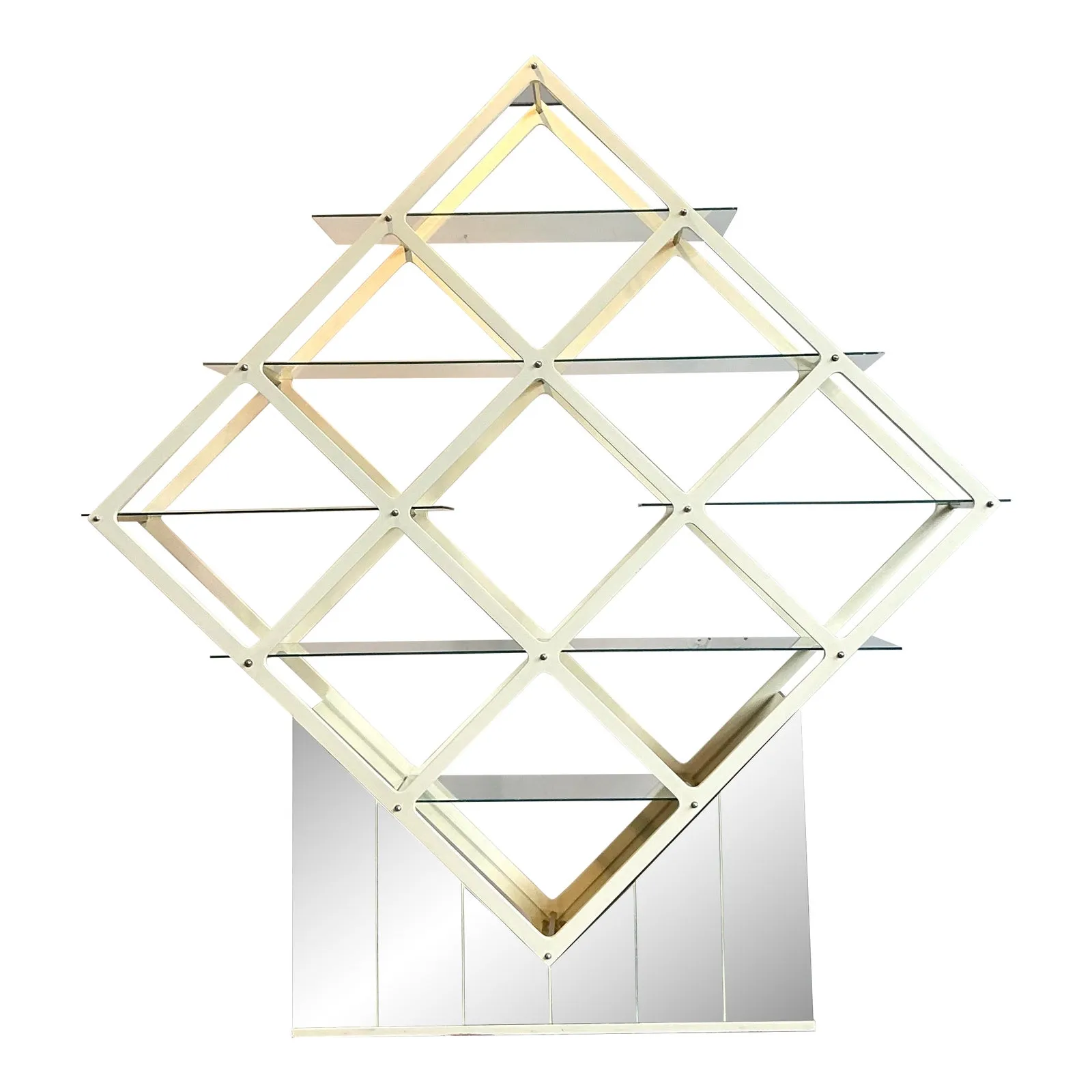 Vintage MCM Diamond Etagere — additional photo 1