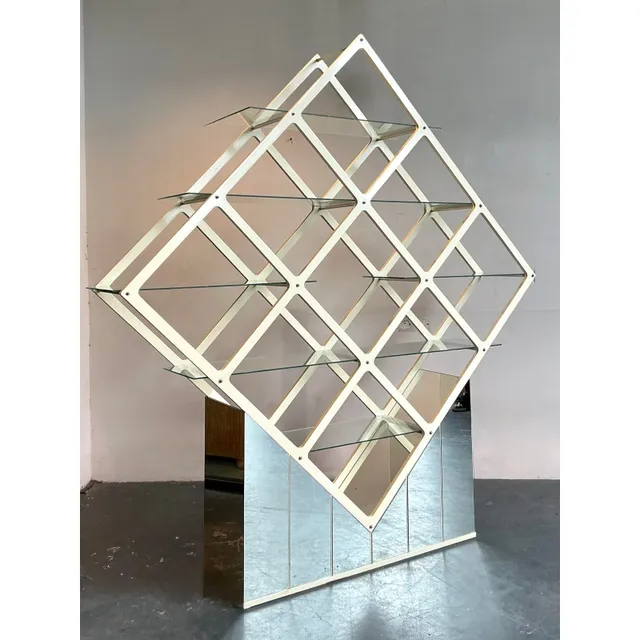 Vintage MCM Diamond Etagere — additional photo 3