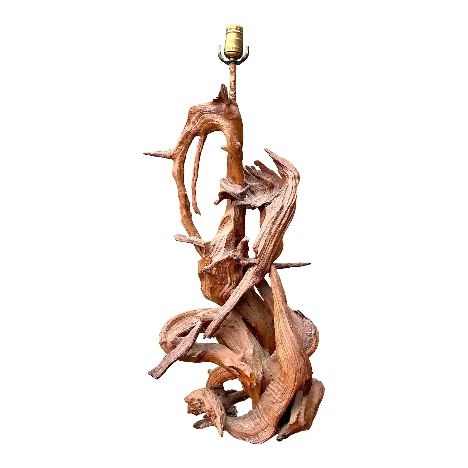 Vintage MCM Driftwood Lamp — additional photo 1