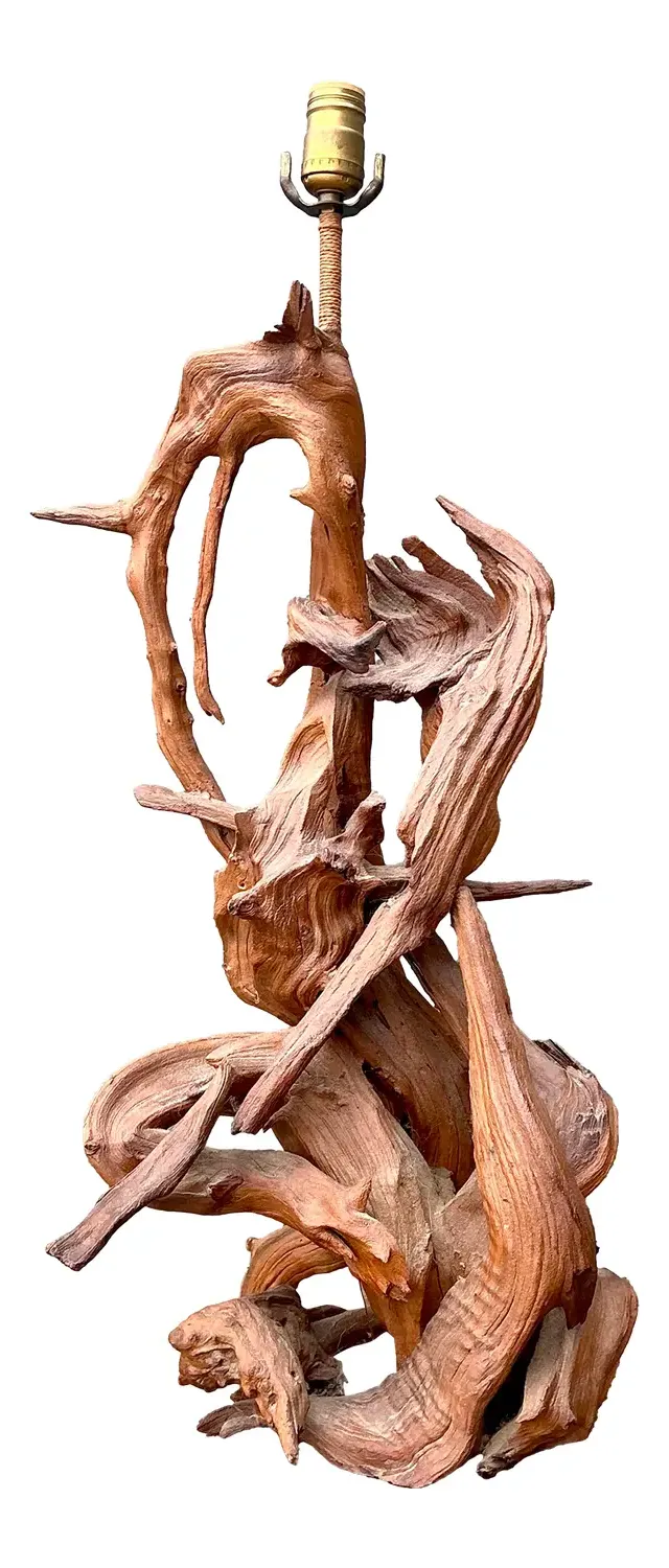 Vintage MCM Driftwood Lamp