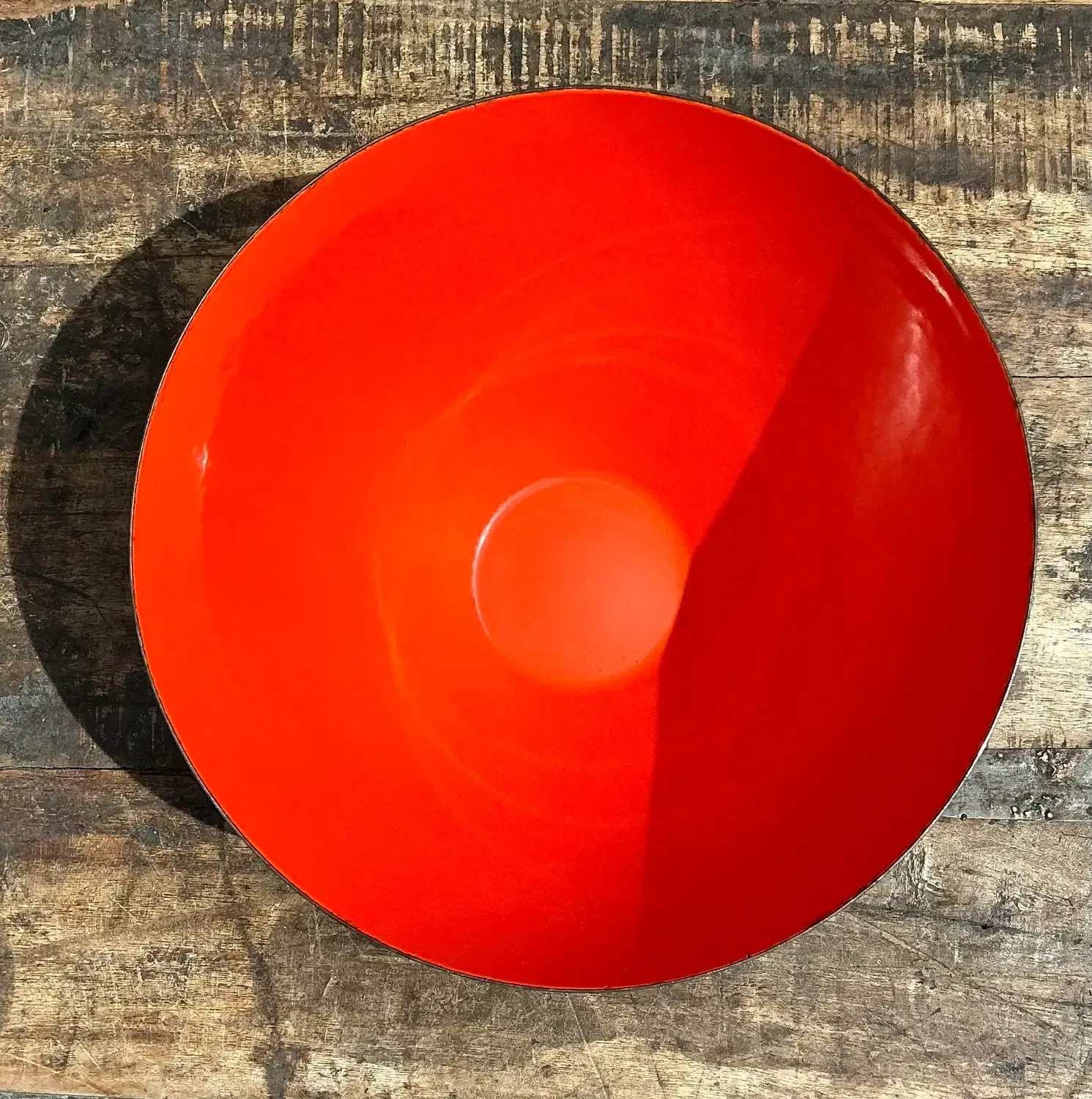 Vintage MCM Enamel Bowl — additional photo 7