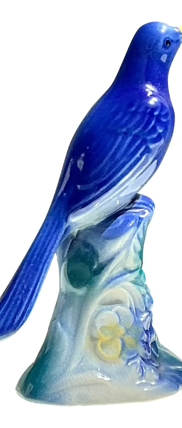 Vintage MCM Glazed Ceramic Bird