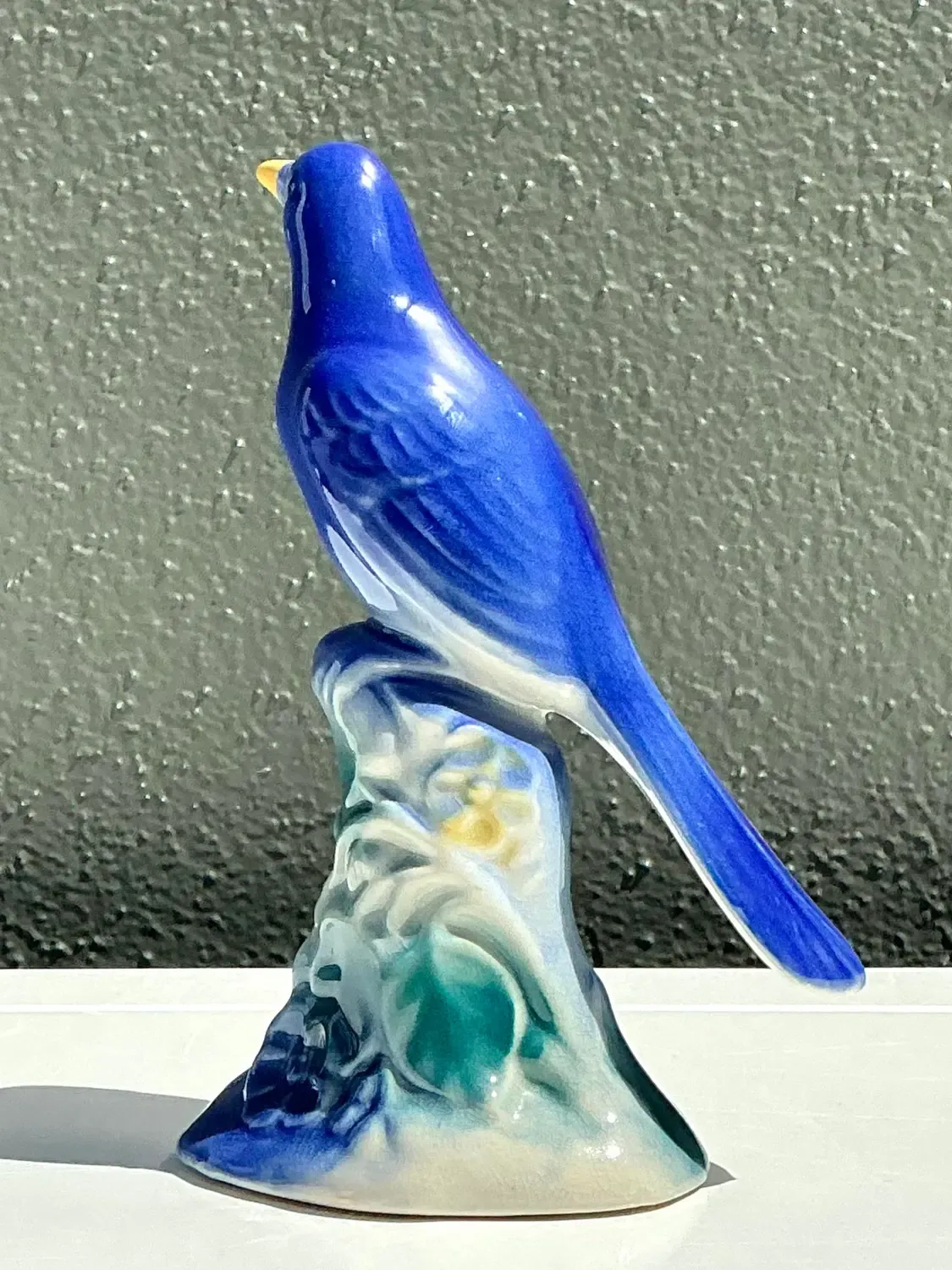Vintage MCM Glazed Ceramic Bird — additional photo 3