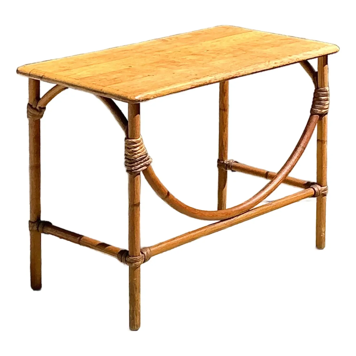 Vintage MCM Heywood Wakefield Wide Table — additional photo 1