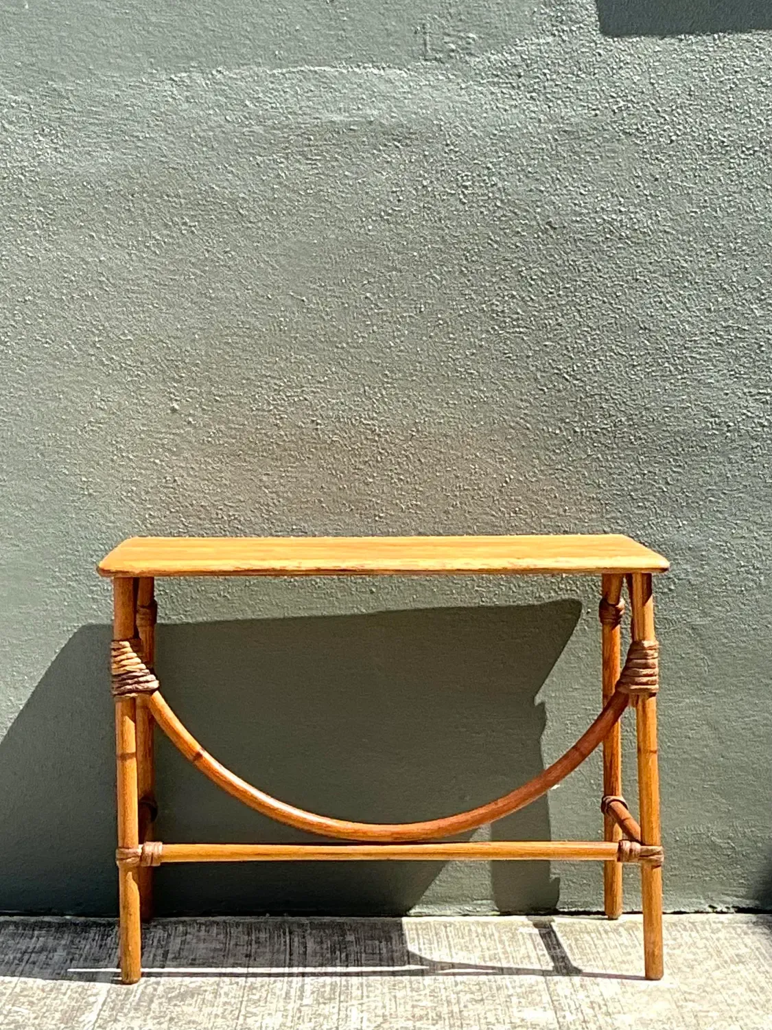 Vintage MCM Heywood Wakefield Wide Table — additional photo 4