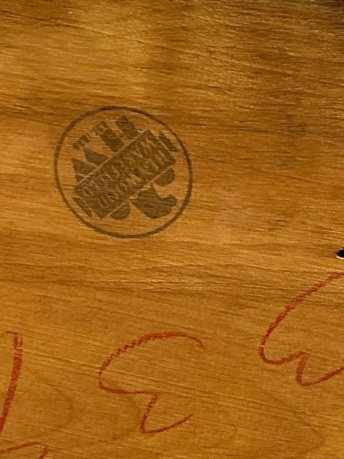 Vintage MCM Heywood Wakefield Wide Table — additional photo 5