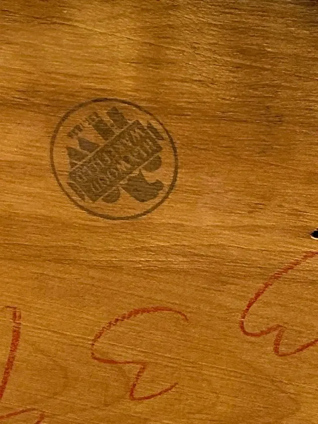 Vintage MCM Heywood Wakefield Wide Table — additional photo 5