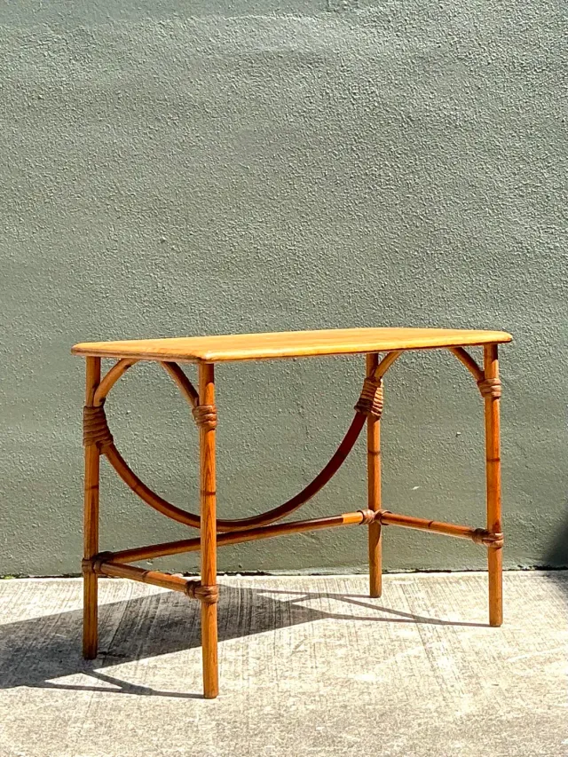 Vintage MCM Heywood Wakefield Wide Table — additional photo 7