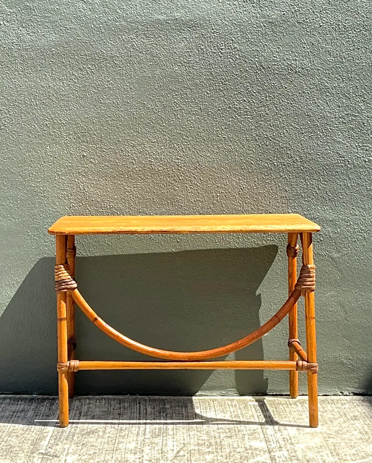 Vintage MCM Heywood Wakefield Wide Table — additional photo 8