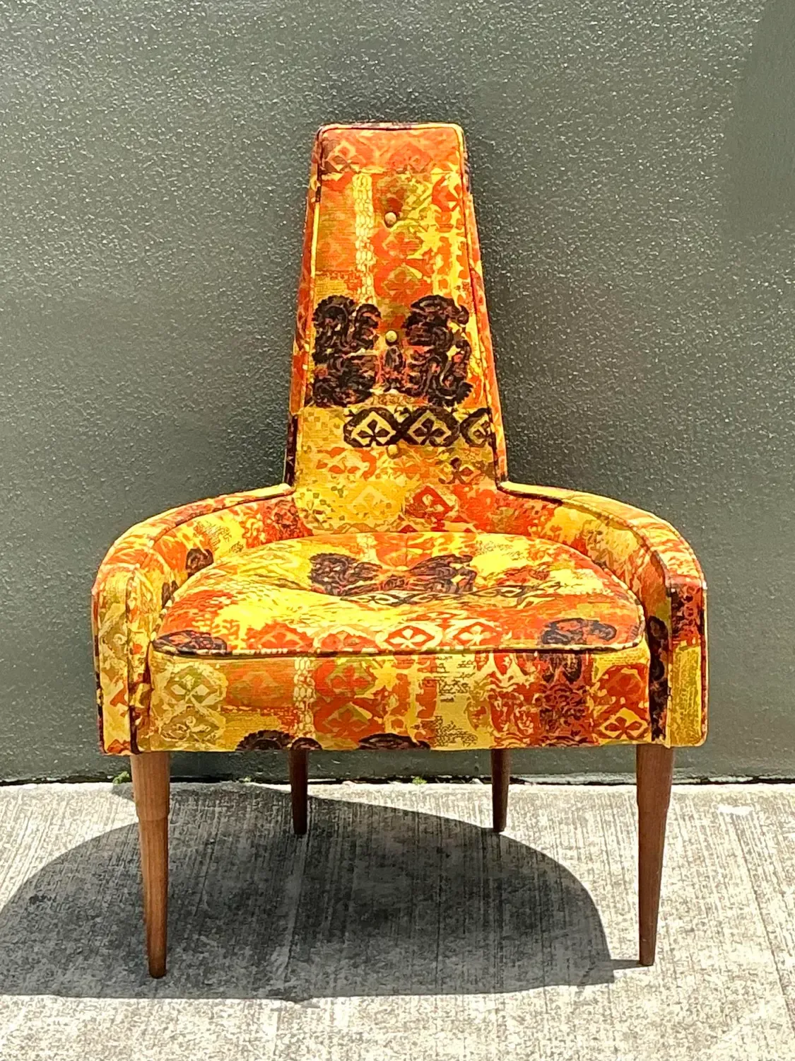 Vintage MCM High Back Lounge Chair — additional photo 1