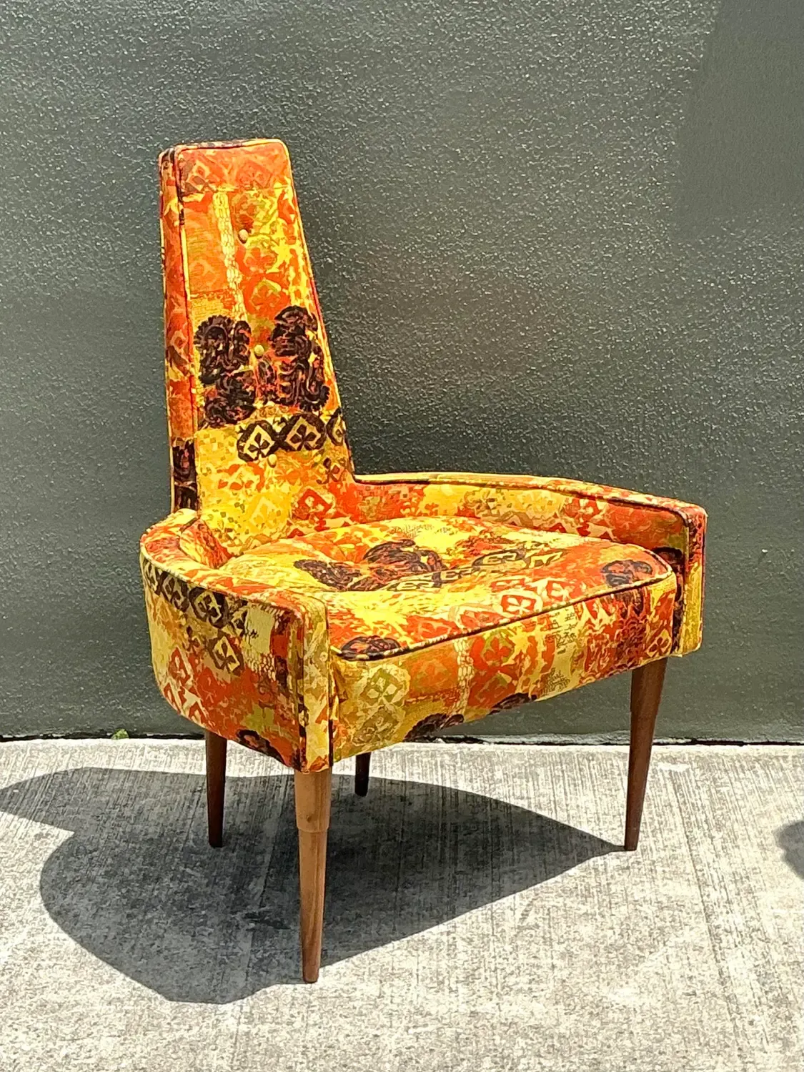 Vintage MCM High Back Lounge Chair — additional photo 2