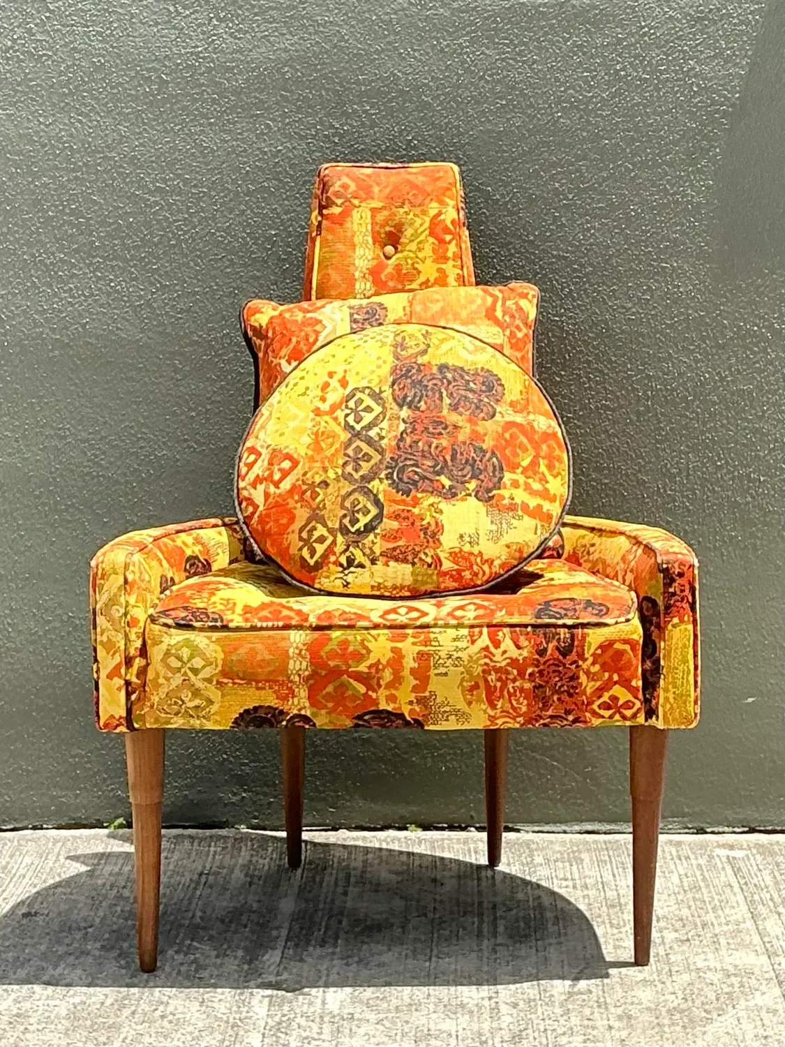 Vintage MCM High Back Lounge Chair — additional photo 4