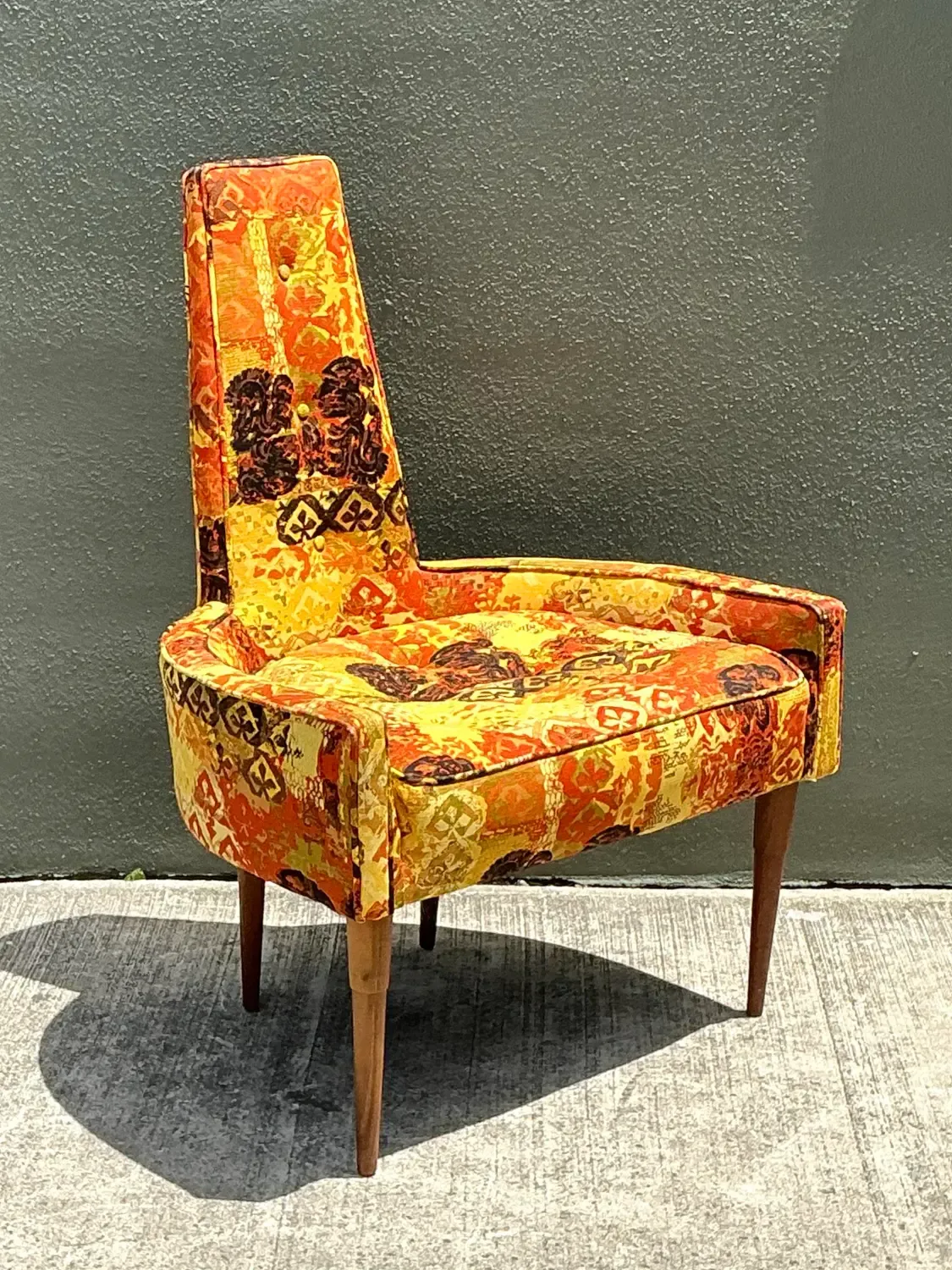 Vintage MCM High Back Lounge Chair — additional photo 5