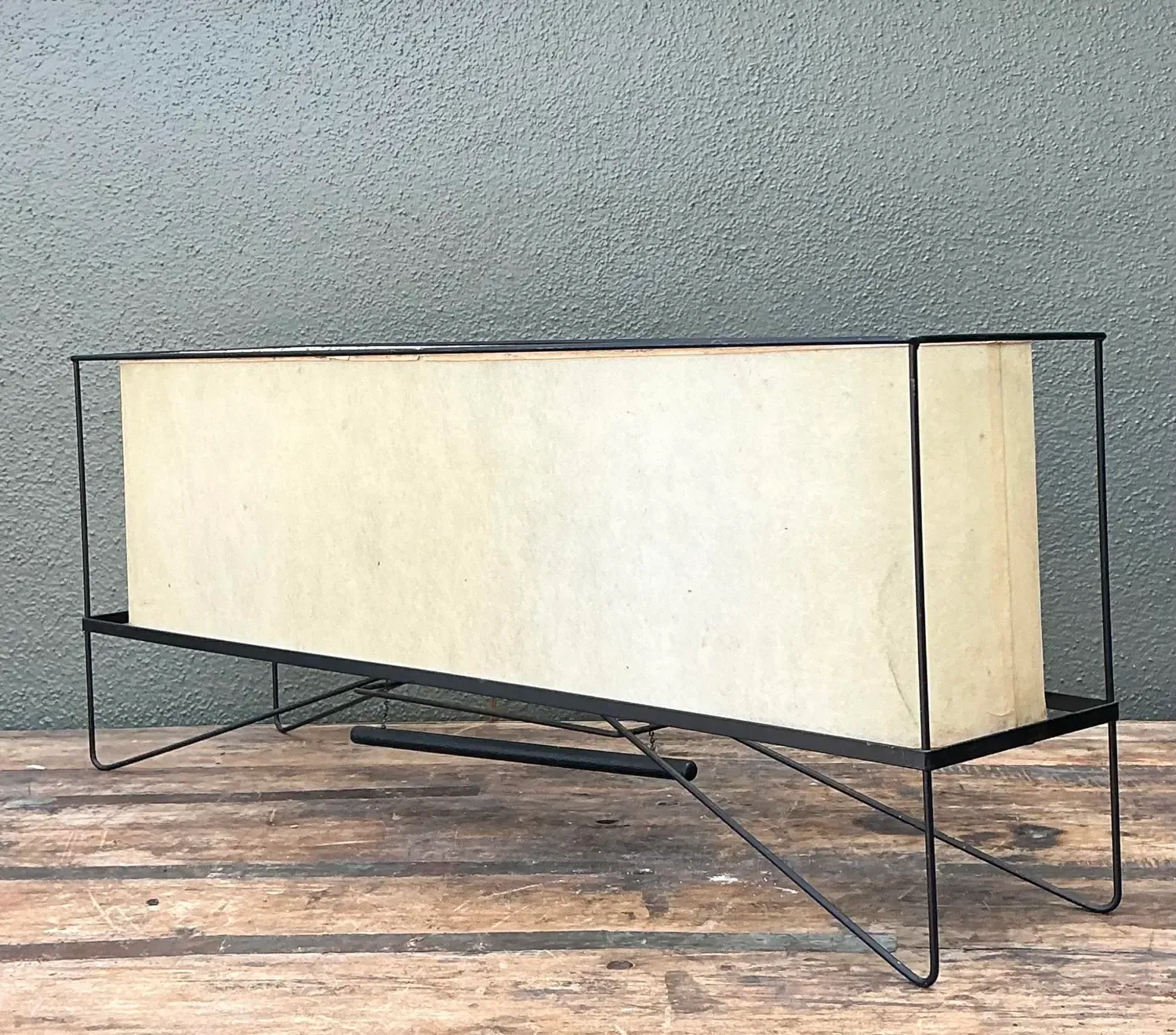 Vintage MCM Long Parchment Table Lamp — additional photo 3