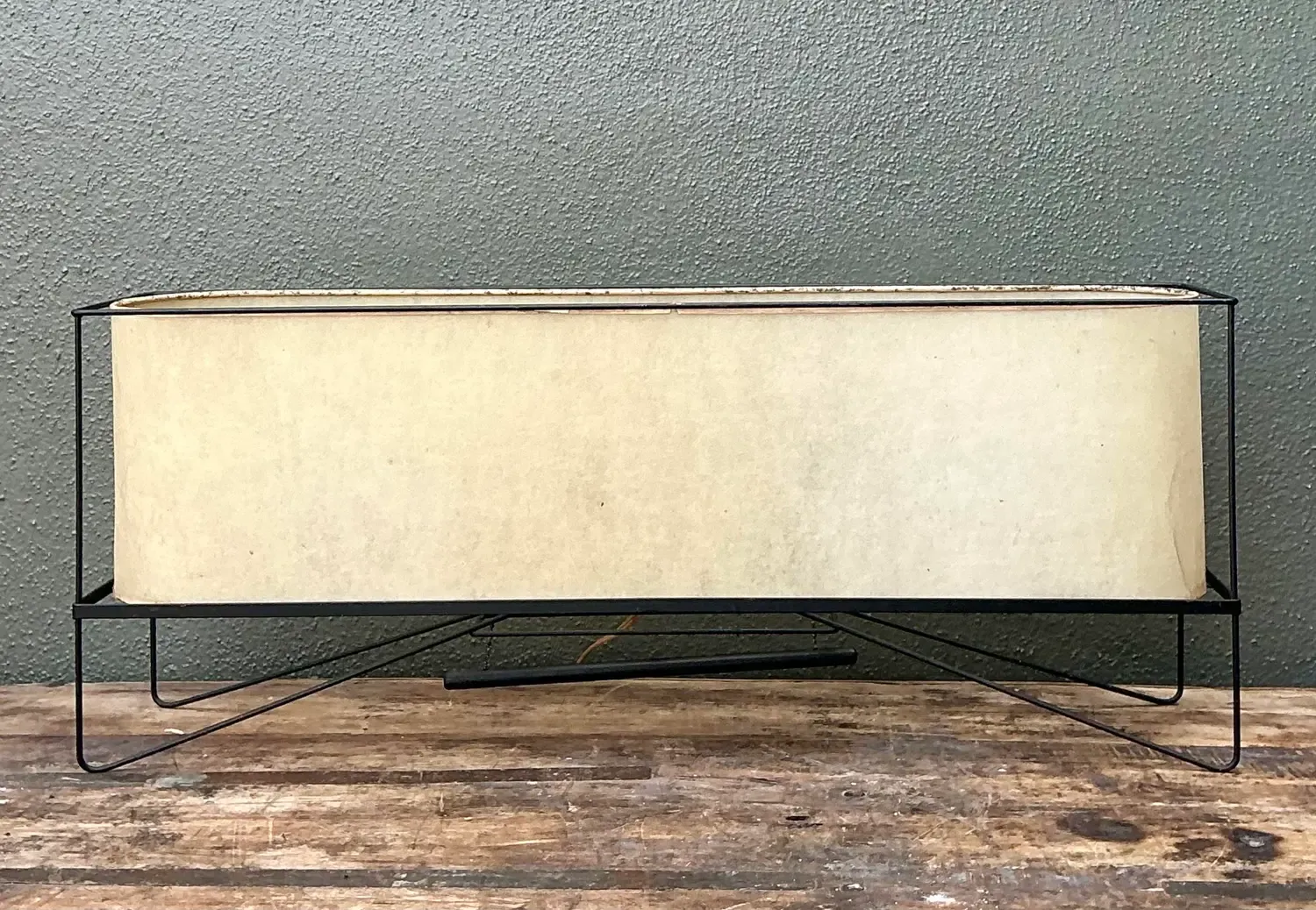 Vintage MCM Long Parchment Table Lamp — additional photo 4