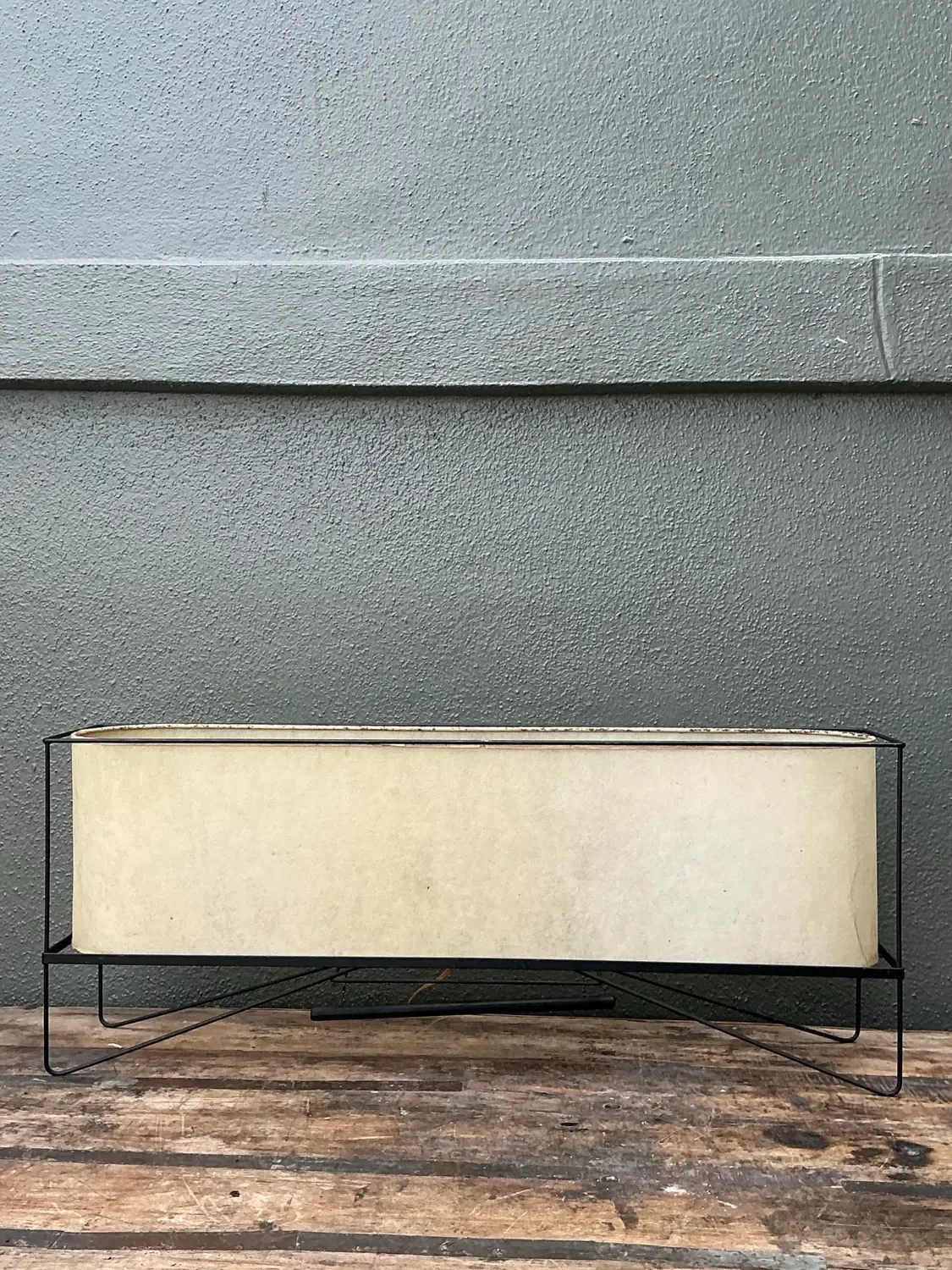 Vintage MCM Long Parchment Table Lamp — additional photo 7