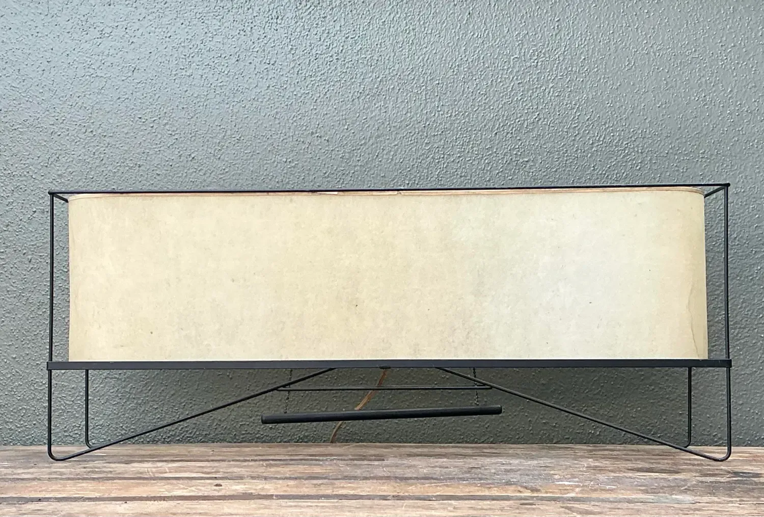 Vintage MCM Long Parchment Table Lamp — additional photo 8