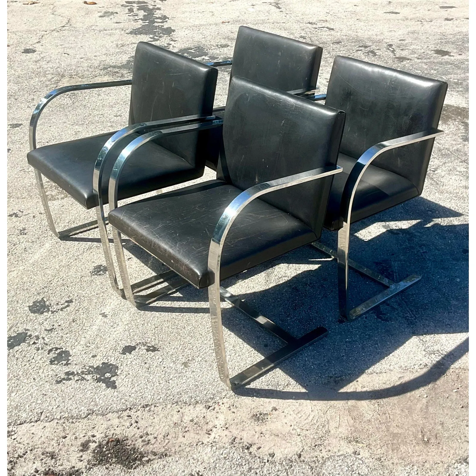 Vintage MCM Mies van der Rohe for Knoll Brno Chairs - Set of 4 — additional photo 2