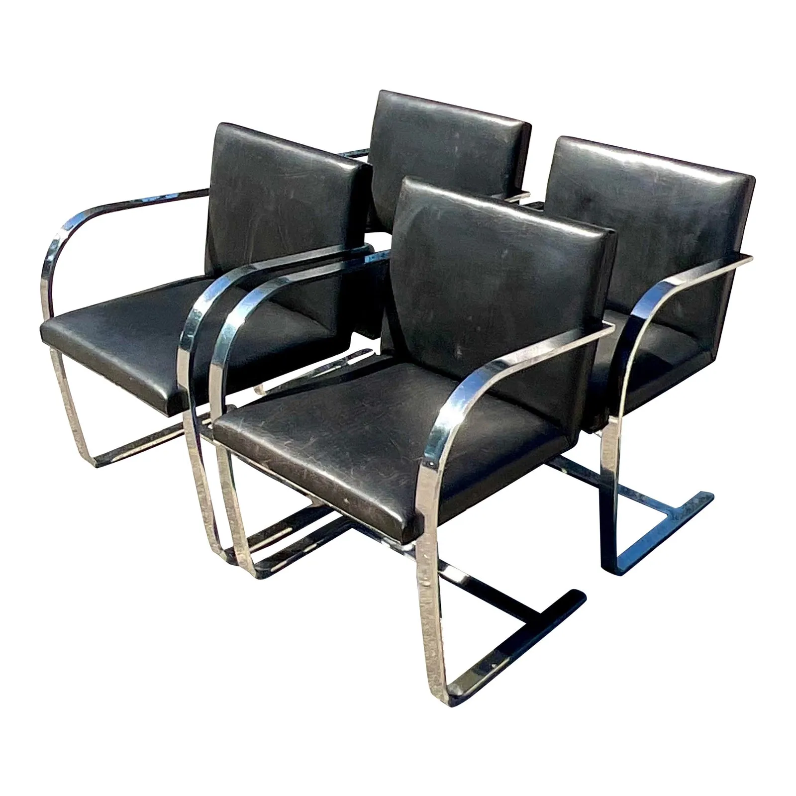 Vintage MCM Mies van der Rohe for Knoll Brno Chairs - Set of 4 — additional photo 4