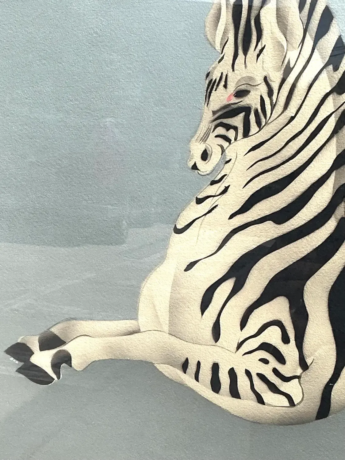 Vintage MCM Original Zebra Print — additional photo 2