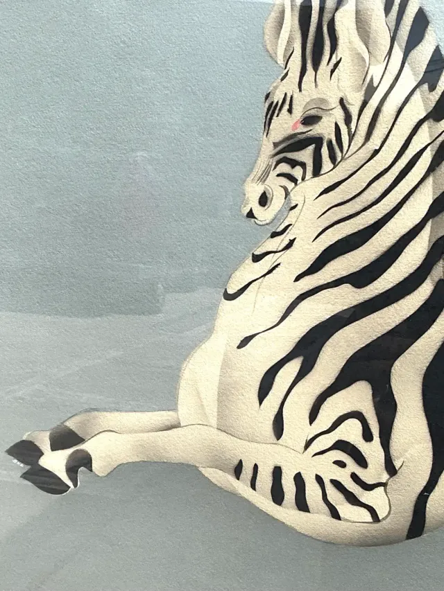 Vintage MCM Original Zebra Print — additional photo 2