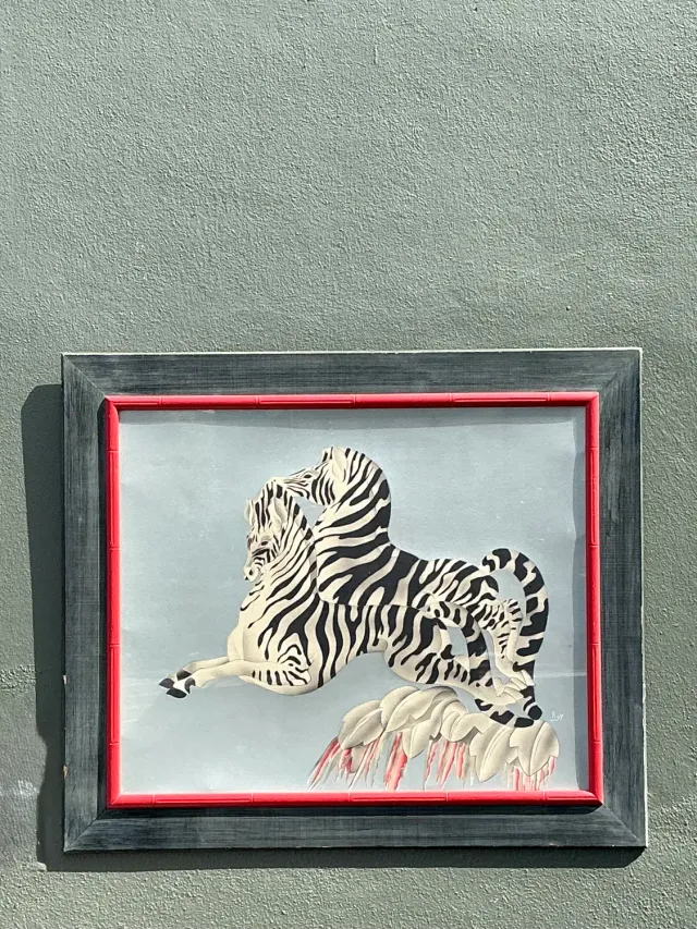 Vintage MCM Original Zebra Print — additional photo 4